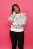 Fuzzy Leopard Sweater