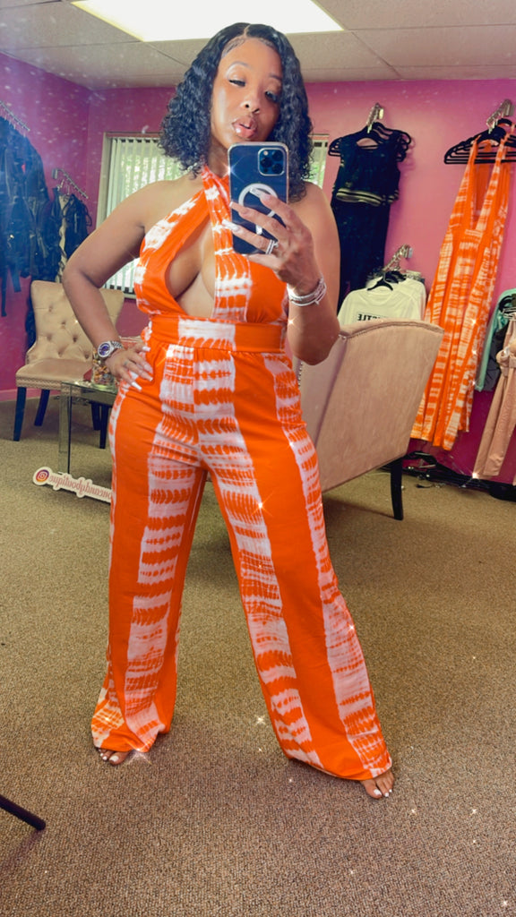 Orange Fizz Jumpsuit